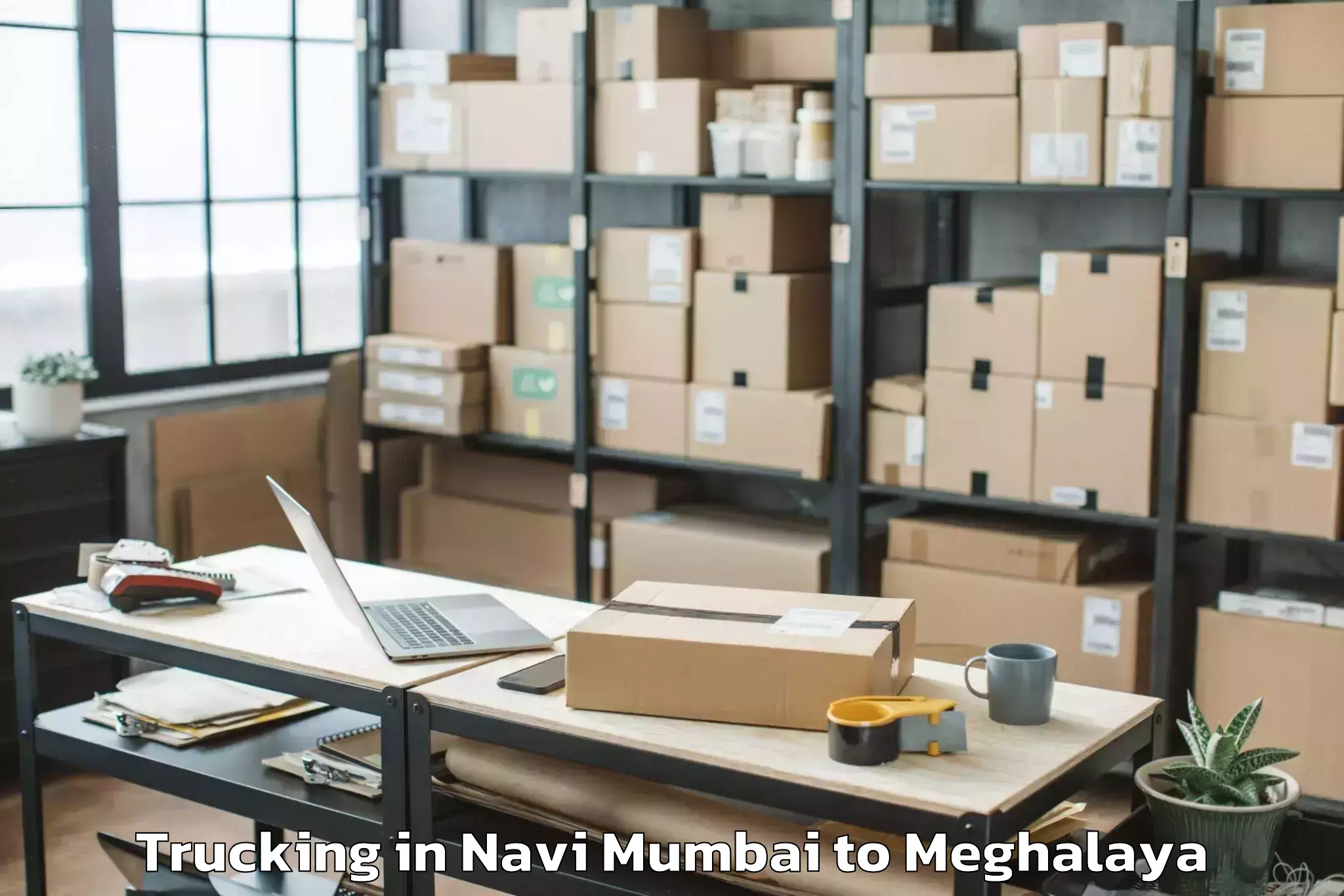 Get Navi Mumbai to Mawshynrut Trucking